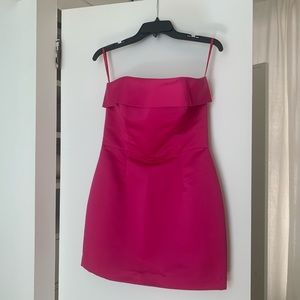 Betsey Johnson Fuschia Strapless Mini Dress